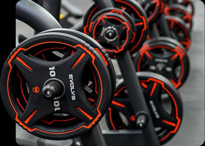 Weight plates in Red color