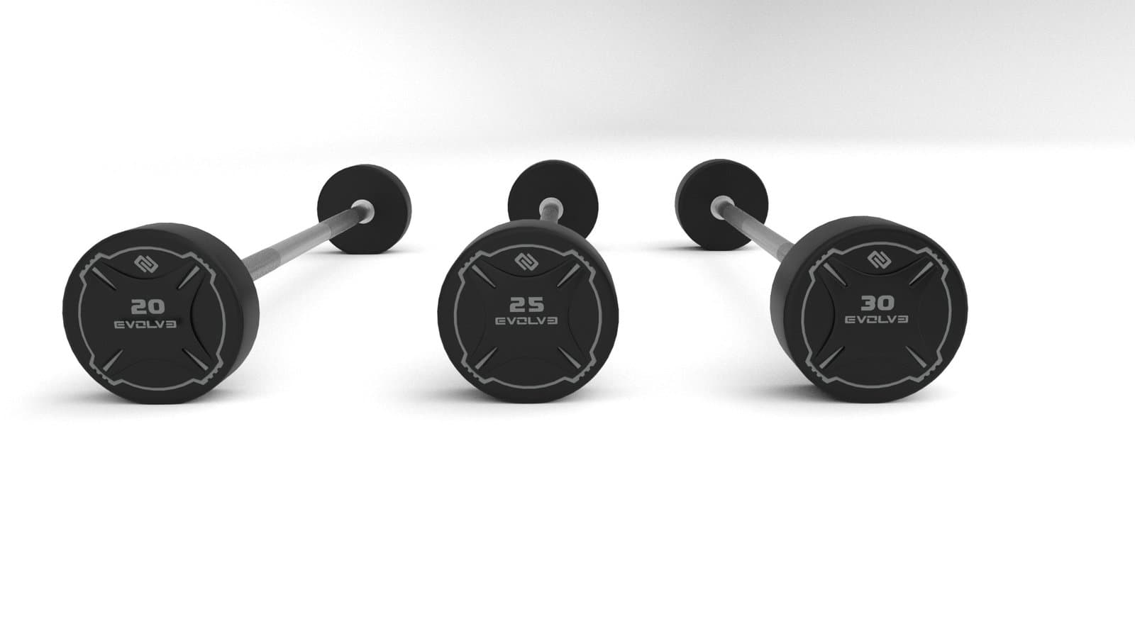 Evolve Urethane Fixed Weight Barbells 1